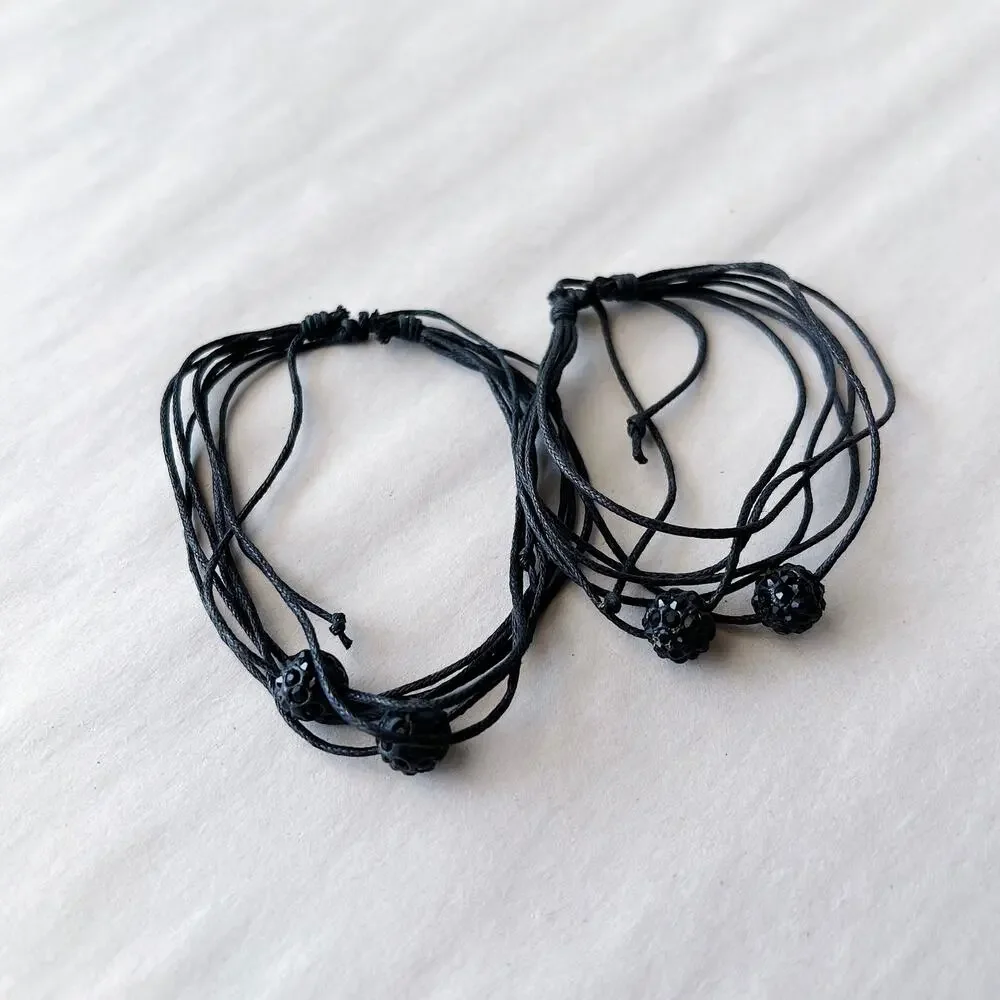 String Bracelets - YOU PICK: Red, Pink, Orange, Black, White, Green, Blue